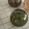 Ball vas H10 cm - green