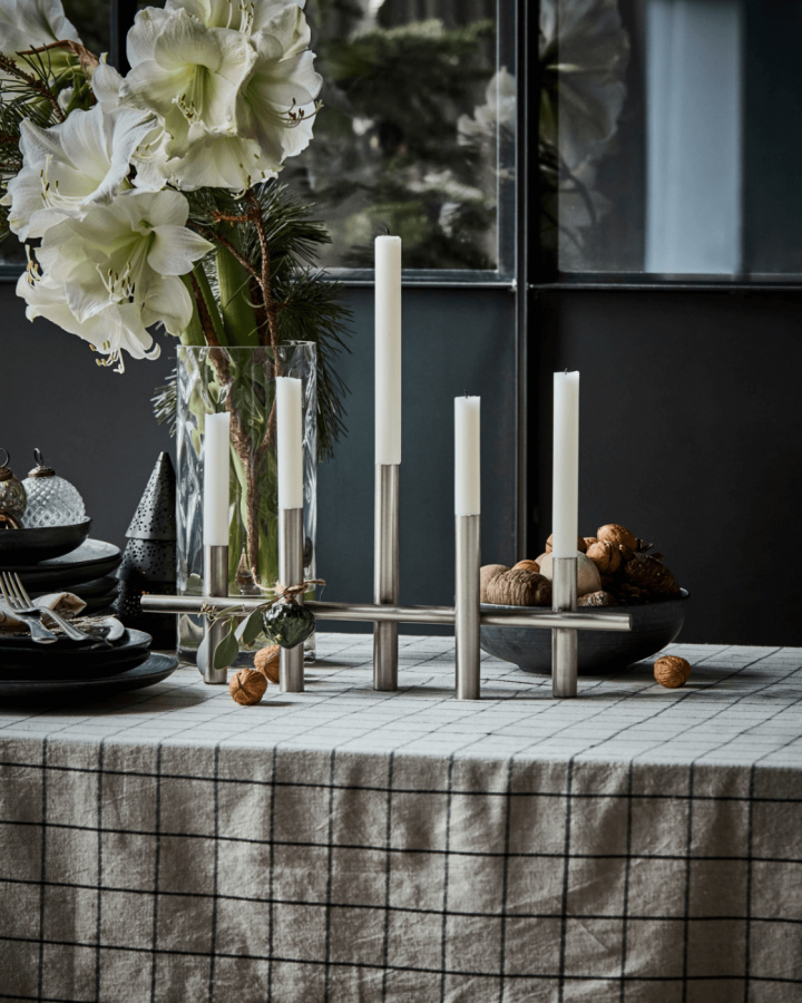 Maxi45 ljusstake - antique silver i gruppen Inredning / Dekoration / Ljushållare & Lyktor hos Sommarboden i Höllviken AB (203661127-HD)