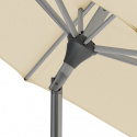 Alu-Twist parasoll 2,4x2,4 m - vanilj