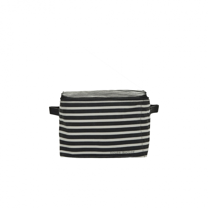 Canva förvaringsbox, liten - black/off-white i gruppen Inredning / Dekoration / Hyllor & Förvaring hos Sommarboden i Höllviken AB (205720011-HD)