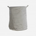 Stripes tvättpåse - black/white
