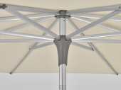 Alu-Smart parasoll 2,5m - naturvit