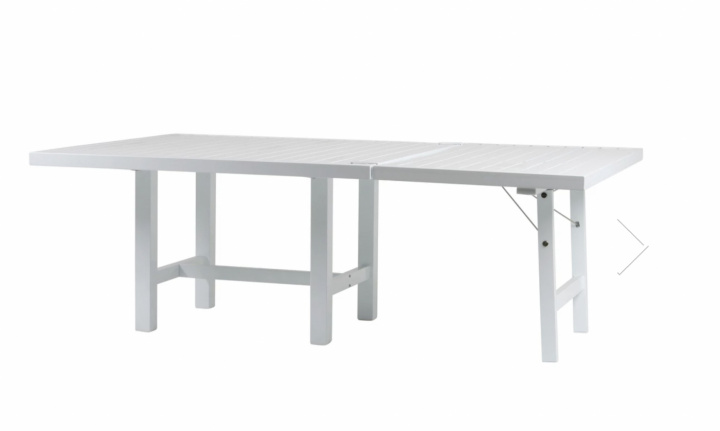 Tillsatsskiva till aluminium bord 122 - vit i gruppen Utemöbler / Bord / Matbord hos Sommarboden i Höllviken AB (2068-FF)