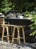 Keros barstol H65 cm - teak