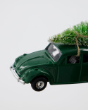 Mini Xmas Car juldekoration - grön