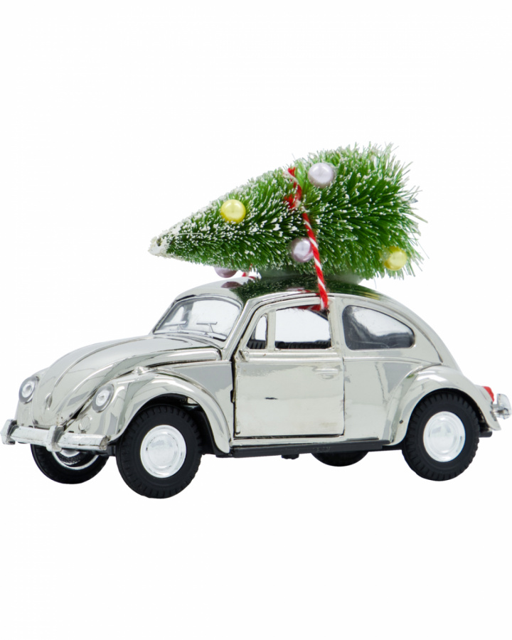 Xmas Car juldekoration - silver i gruppen Jul / Juldekoration hos Sommarboden i Höllviken AB (208250031-HD)