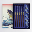 Fish ätpinnar gift-set - blue