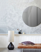 Walls spegel Ø110 cm - grå