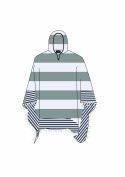 Beach poncho - white/dusty green