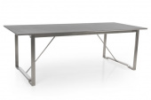Gotland matbord 220x95 H73 cm - rostfritt stål