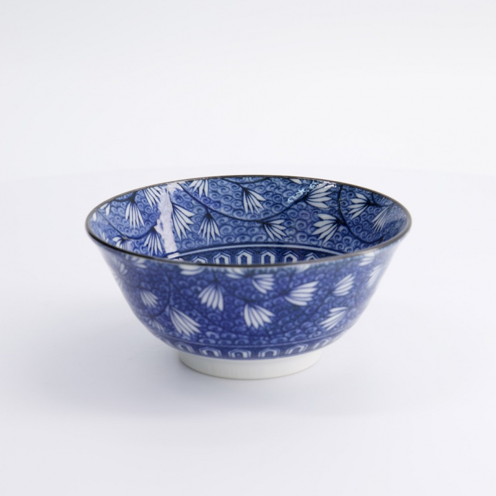 Hana Karakusa tayoskål Ø 15 H7 cm - blue/white i gruppen Inredning / Kök & Servering / Fat, Tallrikar & Skålar hos Sommarboden i Höllviken AB (22269-TD)