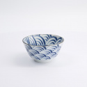 Natsu Nami risskål Ø 12 H64 cm - blue/white