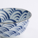 Natsu Nami risskål Ø 12 H64 cm - blue/white