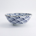 Natsu Nami ramenskål Ø 21 H78 cm - blue/white