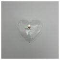 Oljelampa Heart, XL - clear