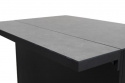 Fornax hylla 139x30 cm - svart/grå