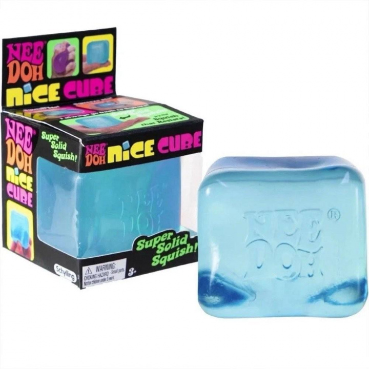 NeeDoh nice cube super solid squish - turkos i gruppen Inredning / Barnrummet / Leksaker / Leksaker / 3-6 år hos Sommarboden i Höllviken AB (24079HY-turkos)