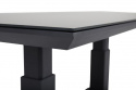 Heis soffbord 150x79 H48-68 cm, höj- och sänkbart - svart/grå