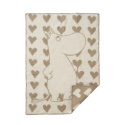 Moomin Heart ullfilt 65x90 cm - taupe