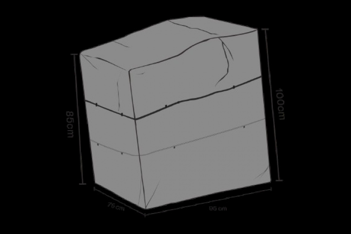 Möbelskydd recliner 75x95x85/100 cm, vattentätt - svart i gruppen Utemöbler / Möbelskydd / Möbelskydd & Underhåll hos Sommarboden i Höllviken AB (2492-830)
