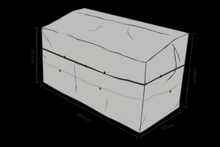 Möbelskydd recliner 190x95x85/100 cm, vattentät - svart i gruppen Utemöbler / Möbelskydd / Möbelskydd & Underhåll hos Sommarboden i Höllviken AB (2493-830)