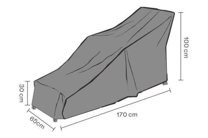 Möbelskydd däckstol, andas - svart i gruppen Utemöbler / Möbelskydd / Möbelskydd & Underhåll hos Sommarboden i Höllviken AB (2497-820)