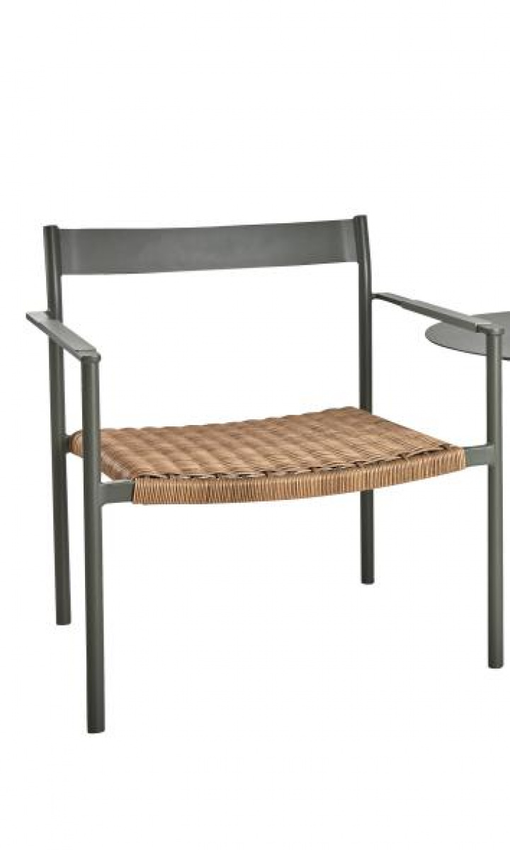 DK fåtölj - nordic green/natur i gruppen Utemöbler / Loungemöbler / Loungemoduler / Fåtöljer - Loungemoduler hos Sommarboden i Höllviken AB (2502-34-deal)