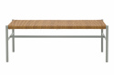 DK bänk 106x40 cm - light grey/natur