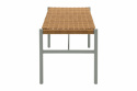 DK bänk 106x40 cm - light grey/natur