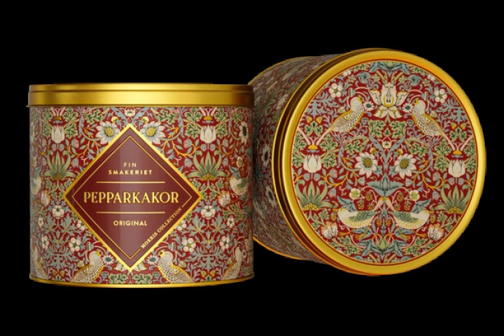 Pepparkakor 2025 William Morris - vinröd i gruppen Inredning / Kök & Dukning / Ätbart hos Sommarboden i Höllviken AB (2504)