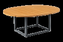 Olive soffbord 110x80 H40 cm - antracit/bamboo