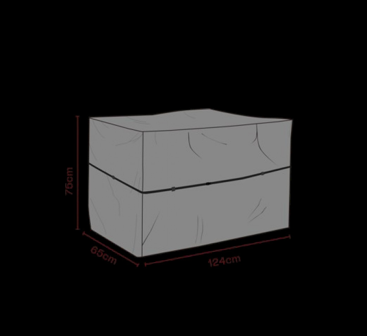 Möbelskydd utekök 125x65x75 cm, andas - svart i gruppen Utemöbler / Möbelskydd / Möbelskydd & Underhåll hos Sommarboden i Höllviken AB (2544-820)