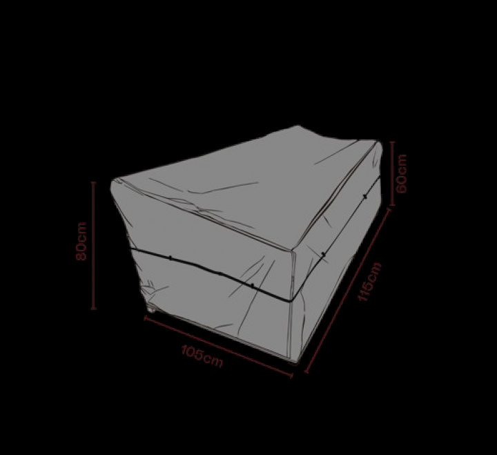 Möbelskydd Bolster fåtölj 115x95x80 cm, andas - svart i gruppen Utemöbler / Möbelskydd / Möbelskydd & Underhåll hos Sommarboden i Höllviken AB (2547-820)