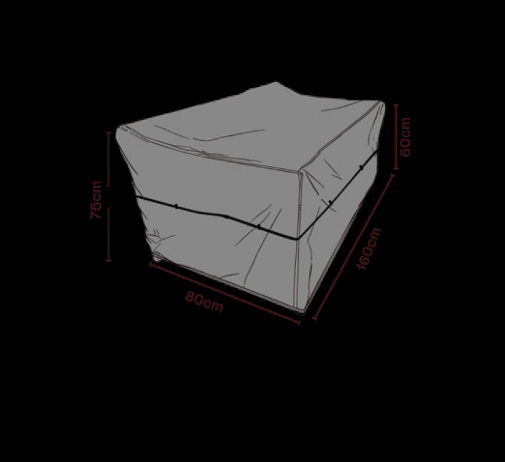 Soffskydd 160x80xH75 cm, andas - svart i gruppen Utemöbler / Möbelskydd / Möbelskydd & Underhåll hos Sommarboden i Höllviken AB (2550-820)
