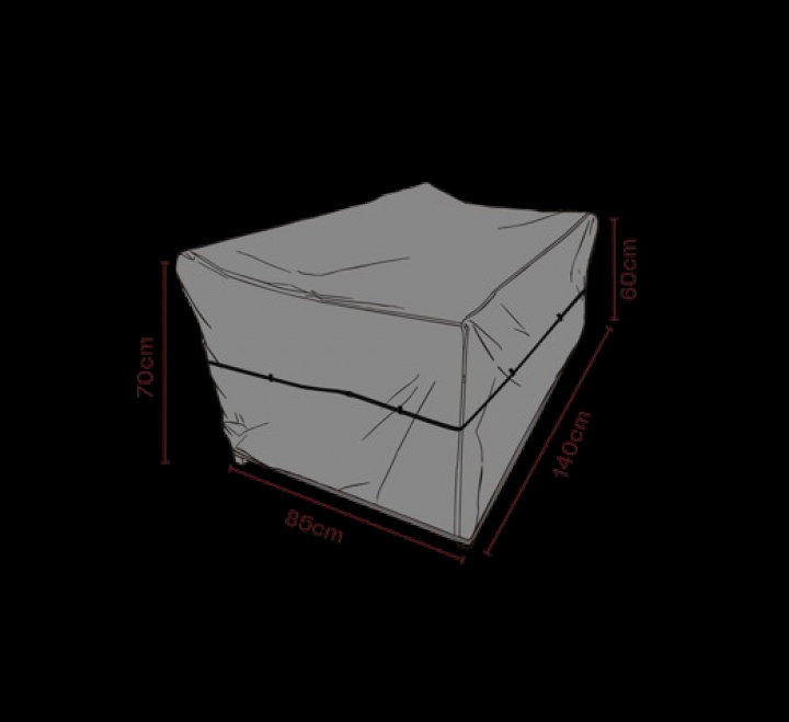 Soffskydd 140x85x70 cm, andas - svart i gruppen Utemöbler / Möbelskydd / Möbelskydd & Underhåll hos Sommarboden i Höllviken AB (2551-820)