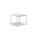 FOUR alu bord 90x90 cm - muted white/muted white