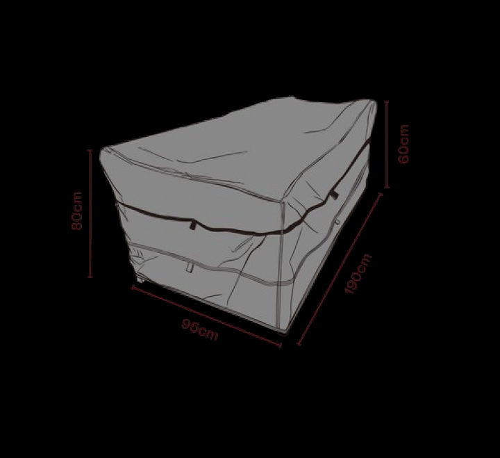 Soffskydd 190x95xH80 cm, andas - svart i gruppen Utemöbler / Möbelskydd / Möbelskydd & Underhåll hos Sommarboden i Höllviken AB (2565-820)
