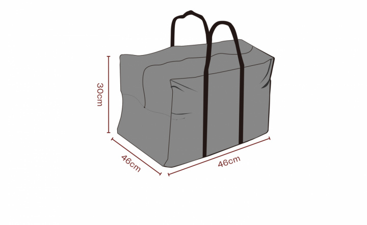 Dynväska 46x46xH30 cm, andas - svart i gruppen Utemöbler / Möbelskydd / Möbelskydd & Underhåll hos Sommarboden i Höllviken AB (2566-820)