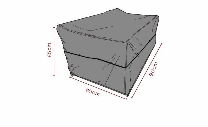 Möbelskydd fåtölj 90x85xH85 cm, andas - svart i gruppen Utemöbler / Möbelskydd / Möbelskydd & Underhåll hos Sommarboden i Höllviken AB (2567-820)