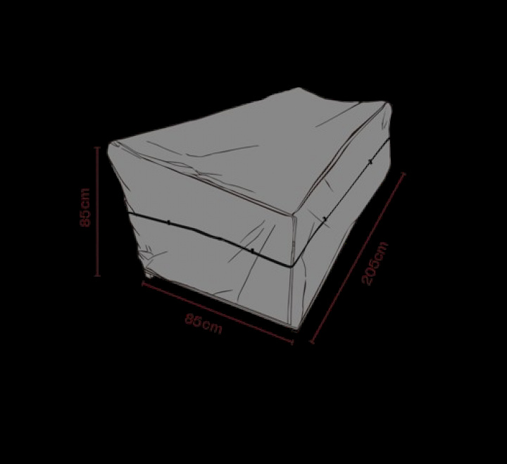 Soffskydd 205x85xH85 cm, andas - svart i gruppen Utemöbler / Möbelskydd / Möbelskydd & Underhåll hos Sommarboden i Höllviken AB (2568-820)