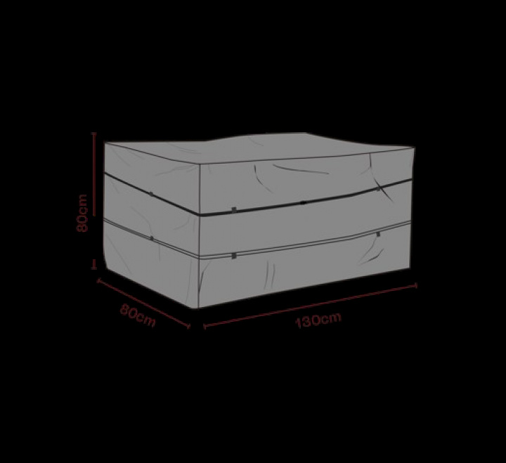 Möbelskydd dynbox 130x80x80 cm, vattentätt - svart i gruppen Utemöbler / Möbelskydd / Möbelskydd & Underhåll hos Sommarboden i Höllviken AB (2573-830)