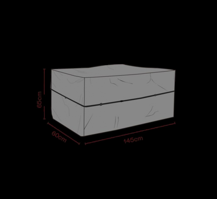 Möbelskydd dynbox 145x60x65 cm, andas - svart i gruppen Utemöbler / Möbelskydd / Möbelskydd & Underhåll hos Sommarboden i Höllviken AB (2574-820)