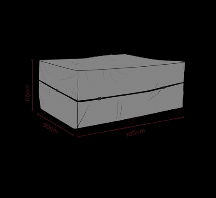 Möbelskydd fåtölj 165x80xH65 cm, andas - svart i gruppen Utemöbler / Möbelskydd / Möbelskydd & Underhåll hos Sommarboden i Höllviken AB (2576-820)
