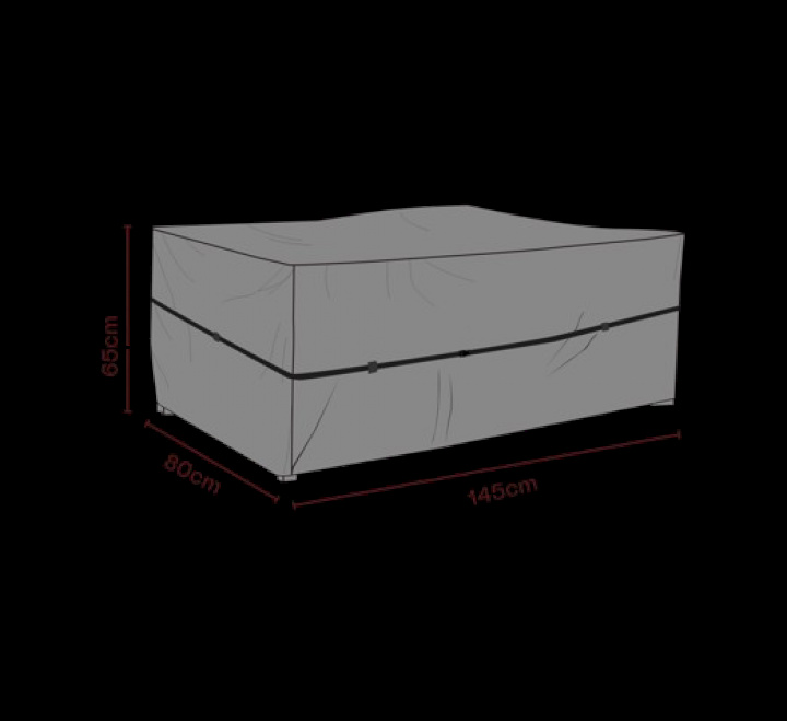 Soffskydd 145x80x65 cm, andas - svart i gruppen Utemöbler / Möbelskydd / Möbelskydd & Underhåll hos Sommarboden i Höllviken AB (2577-820)