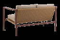 Motty 2-sits soffa - zin red/teddy beige dyna
