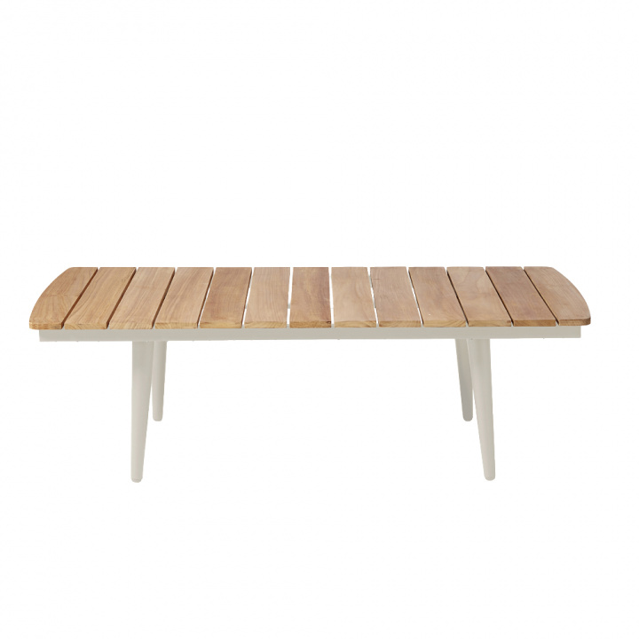 Rio loungebord 120x60 - sandy grey/teak i gruppen Utemöbler / Loungemöbler / Loungemoduler / Soffbord & Sidobord - Loungemoduler hos Sommarboden i Höllviken AB (2612144-CI)