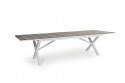 Hillmond matbord förlängningsbart 240/310x100 - vit/natur