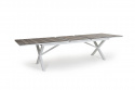 Hillmond matbord förlängningsbart 240/310x100 - vit/natur