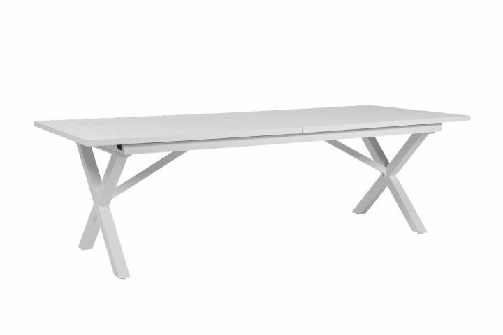 Hillmond bord förlängningsbart 240-310x100 H73 cm - vitt i gruppen Utemöbler / Material / Aluminiummöbler / Matbord - Aluminiummöbler hos Sommarboden i Höllviken AB (2646-50)