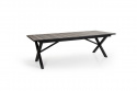 Hillmond matbord förlängningsbart 238/297x100 cm - svart/natur